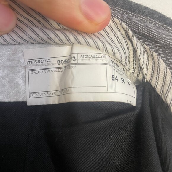 Gray Wool Flannel Trousers - Picture 8 of 9